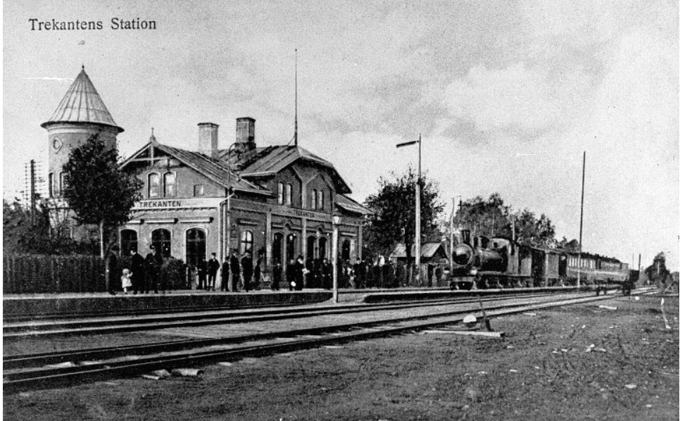 Järnvägsstationen i Trekanten