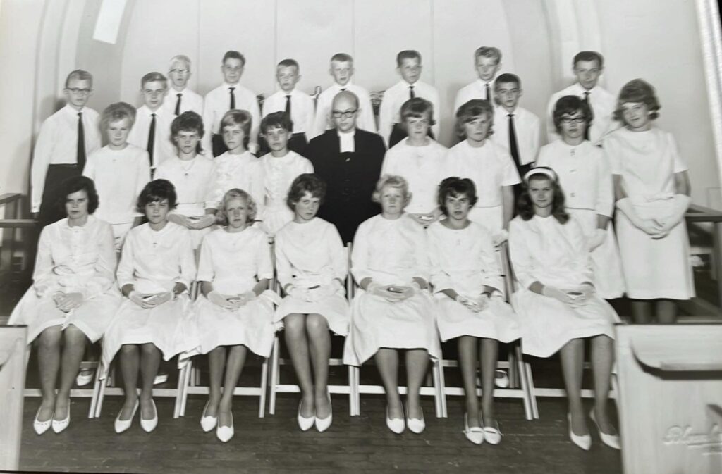 Konfirmation i St Olofs kyrka 1963