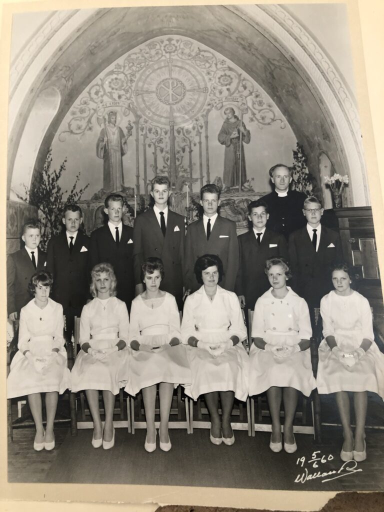 Konfirmation i S:t Olofs kyrka 1960