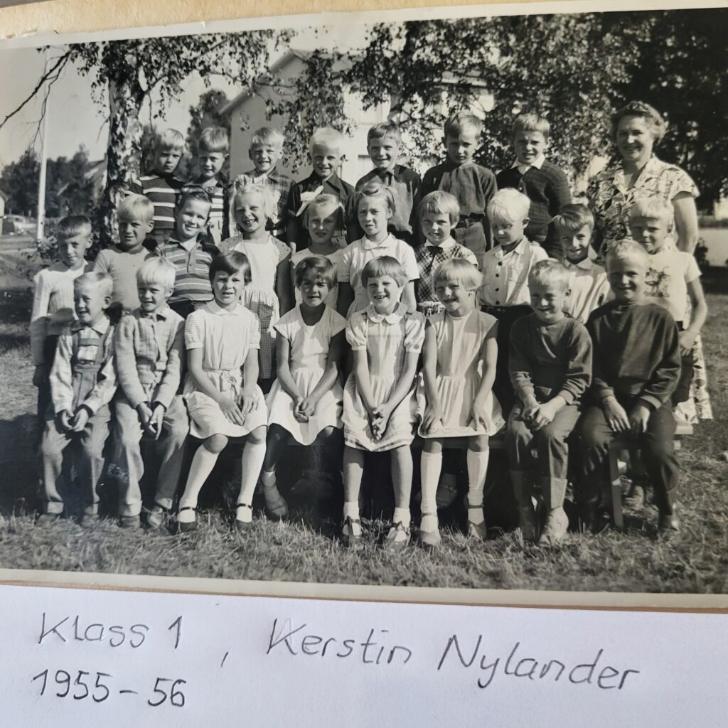 Klass 1 Kerstin Nylander 1955-56