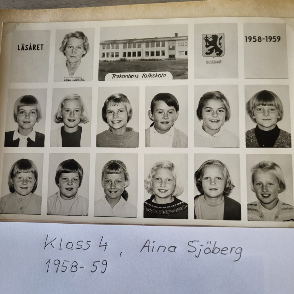 Klass 4 Aina Sjöberg 1958-59