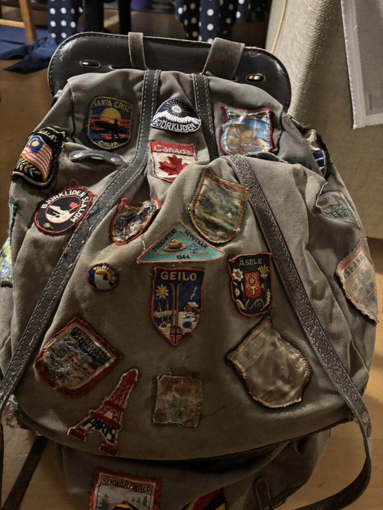 Ryggsäck med märken